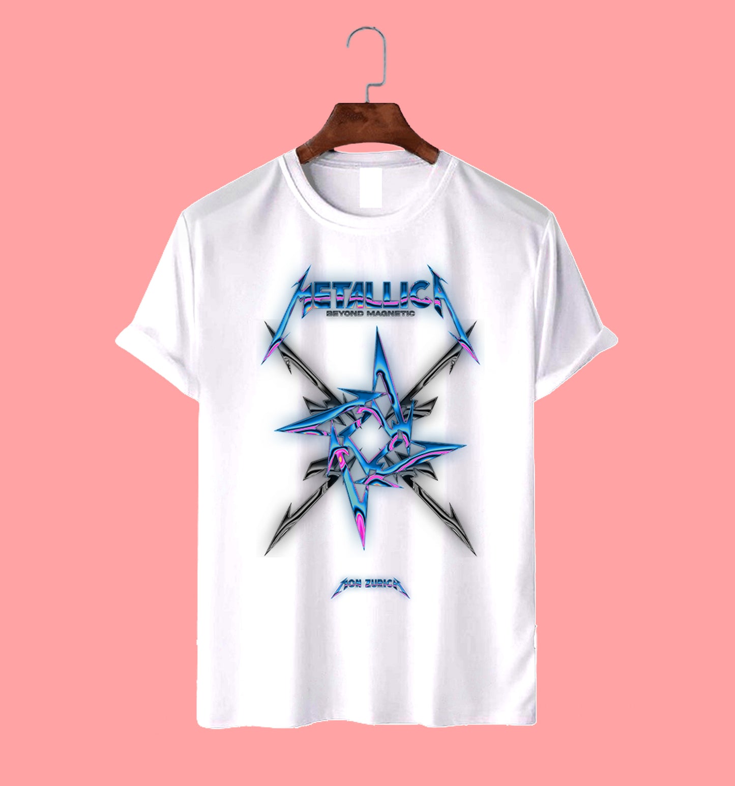 BEYOND MAGNETIC (METALLICA) T-shirt in Light - Mon Zurich Originals